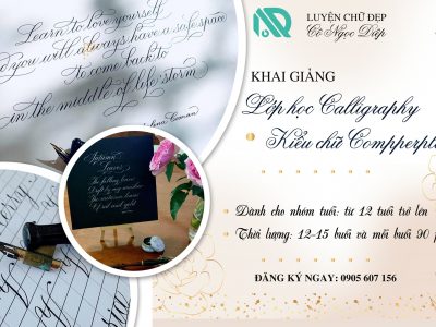 Lớp Học Calligraphy Kiểu Chữ Copperplate