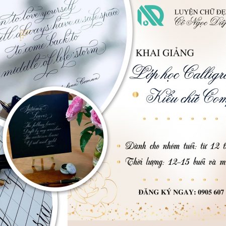 Lớp Học Calligraphy Kiểu Chữ Copperplate